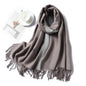 Cap Point Dark grey Winnie Winter Cashmere Thick Warm Shawls Wrap Scarf