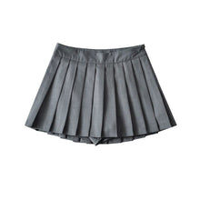 Load image into Gallery viewer, Cap Point dark grey / XS Schomie Summer High Waist Pleated Tennis Mini Skirt
