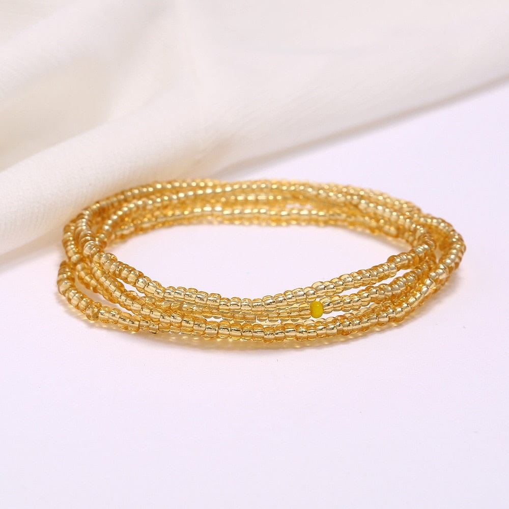 Cap Point Dark yellow / One size Charlene Beads Waistchain Ankle Bracelet