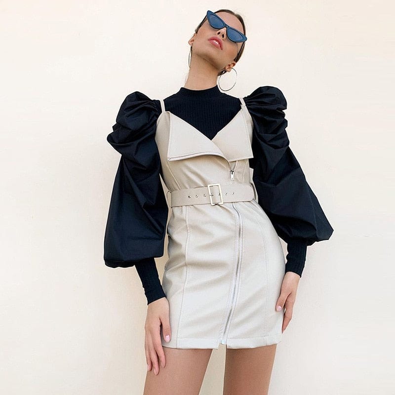 Cap Point Debra Elegant fashion blouse with long puff sleeves
