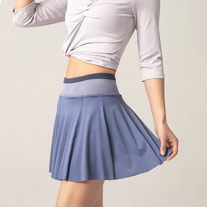 Cap Point Deep Blue / XS Serena High Waist Athletic Running Tennis Golf Fitness Women Short Skirt