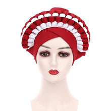 Charger l&#39;image dans la galerie, Cap Point Deep pink / One Size Celia Adjustable Space Layer Turban Hat
