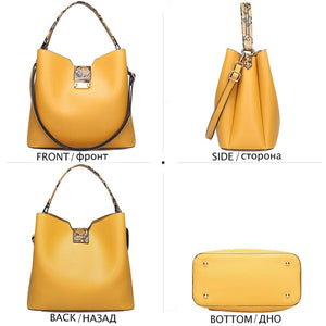 Cap Point Denise Fashion Clutches High Quality Leather Large Shoulder Tote Crossbody Messenger Bag Set