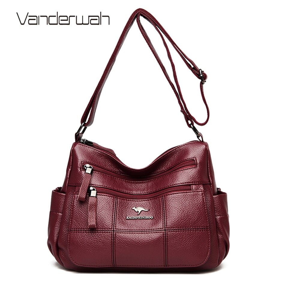 Cap Point Denise Genuine Brand Leather Designer Shoulder Crossbody HandBag