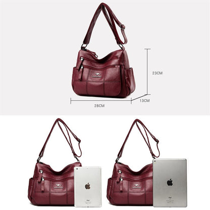 Cap Point Denise Genuine Brand Leather Designer Shoulder Crossbody HandBag