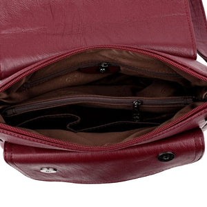 Cap Point Denise Soft Leather Shoulder Crossbody Luxury Purse Handbag