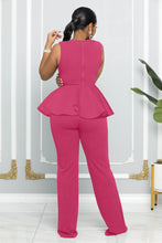 Load image into Gallery viewer, Cap Point Dinanga Summer Sleeveless Ruffle Zipper Long Jumpsuit
