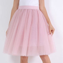 Load image into Gallery viewer, Cap Point dusty pink / One Size Party Train Puffy Tutu Tulle Wedding Bridal Bridesmaid Skirt
