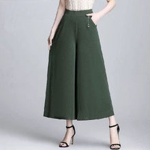 Load image into Gallery viewer, Cap Point Elegant Oversize Calf-Length Wide Leg Pants Skirt
