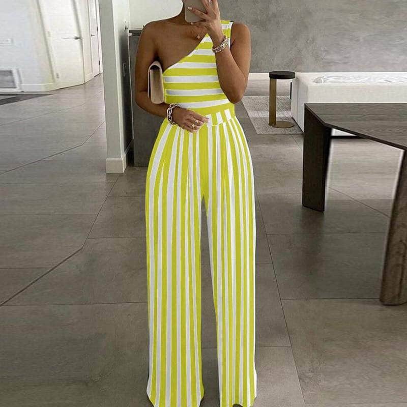 Cap Point Elegant  Wide Leg Sexy Off Shoulder Jumpsuit