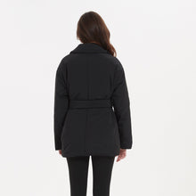 Load image into Gallery viewer, Cap Point Emery Elegant Single Breasted Notched Parkas Tie Belt Cotton Jacket

