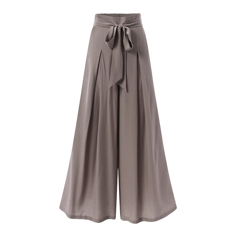 Cap Point Fashion High Waist Loose Bow Tie Oversized Summer Wide Leg Pants