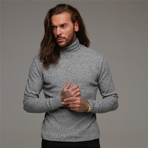 Cap Point Fashion Turtleneck Mens Thin Sweater