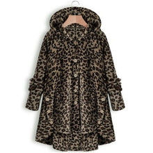 Load image into Gallery viewer, Cap Point Faux Fur Hooded Coat Plush Velvet Jacket

