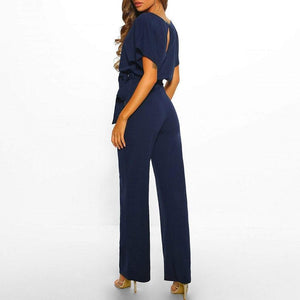 Cap Point Francisca Sexy Belted Jumpsuits