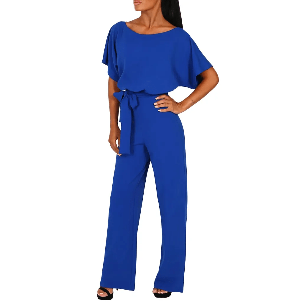 Cap Point Francisca Sexy Belted Jumpsuits