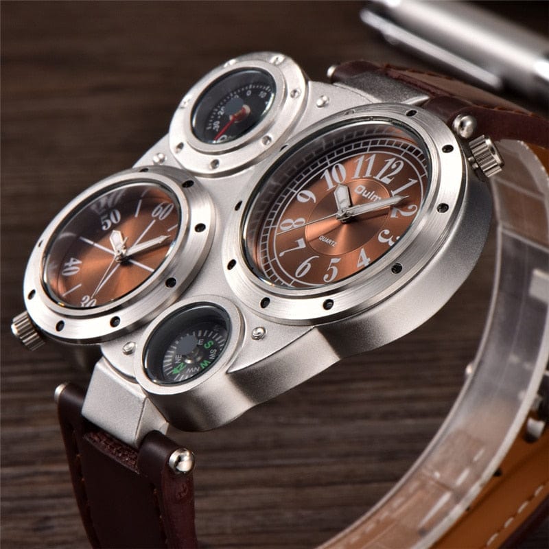 Cap Point Gabriel Men's Decorative Compass Wrist Watch