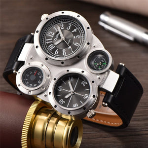 Cap Point Gabriel Men's Decorative Compass Wrist Watch