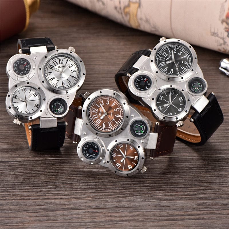 Cap Point Gabriel Men's Decorative Compass Wrist Watch