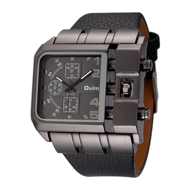 Cap Point Gauthier Square Dial Wide Strap Wristwatch