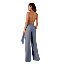 Load image into Gallery viewer, Cap Point Genevieve Sold Backless Wide Legs Jumpsuit
