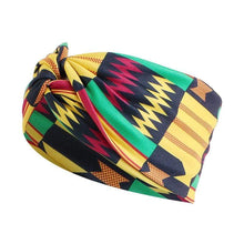 Load image into Gallery viewer, Cap Point Geo yellow 1 African Print Stretch Bandana
