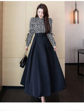 Load image into Gallery viewer, Cap Point Ginette Formal Pleated  High Waist Maxi Skirt With Belt
