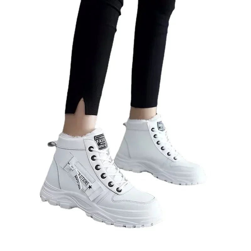 Cap Point Gladys Lace Up Waterproof Snow Ankle Boots