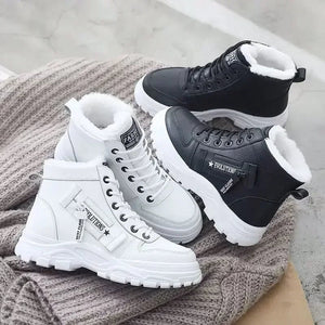 Cap Point Gladys Lace Up Waterproof Snow Ankle Boots