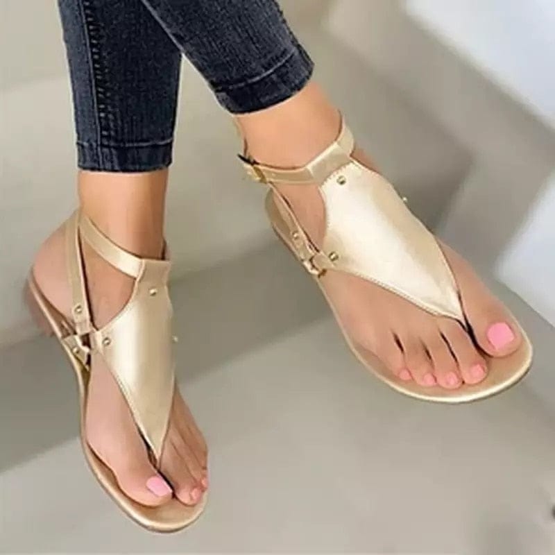 Cap Point Gold / 5 Summer Outdoor Beach Flip-flop Sandals