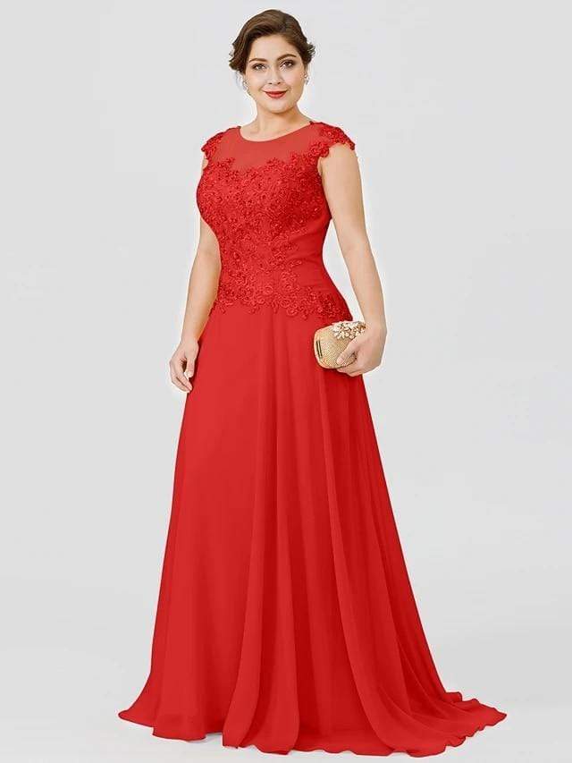 Cap Point Golden A-Line Mother of the Bride Dress