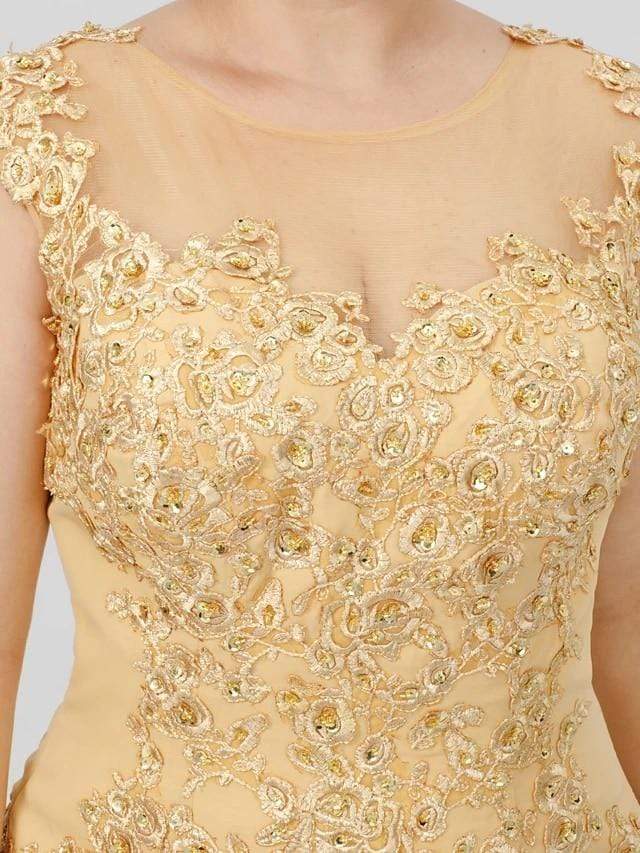 Cap Point Golden A-Line Mother of the Bride Dress