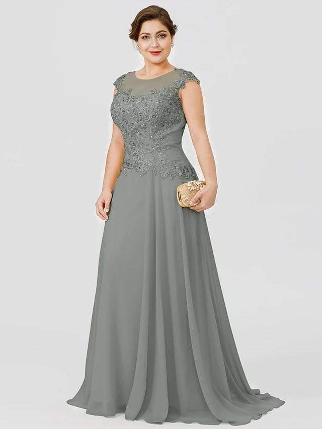 Cap Point Golden A-Line Mother of the Bride Dress