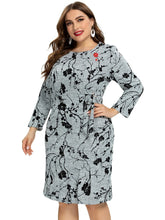 Load image into Gallery viewer, Cap Point GRAY 1 / XL / 170 Meadow Elegant vintage print club dress
