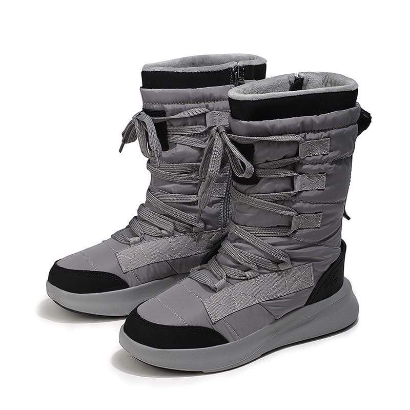 Cap Point Gray / 5.5 Women's Round Toe Mid-Calf Winter Boots