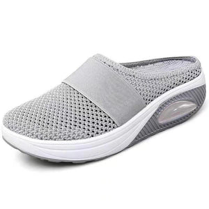 Cap Point Gray / 5 Janice Comfort Women's Breathable Mesh Platform Summer Shoes