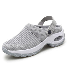 Load image into Gallery viewer, Cap Point gray / 5 Janice Comfort Women&#39;s Breathable Mesh Platform Summer Shoes
