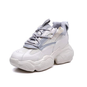 Cap Point gray / 5 Mira Chunky Sneaker Height Increasing Breathable Mesh Platform Sneakers