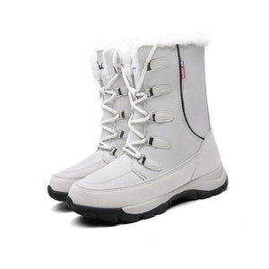 Cap Point gray / 5 New Fashion Hot Warm Plush Waterproof Women Winter Boots