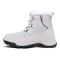 Cap Point gray / 5 Waterproof ankle boots with thick fur for women