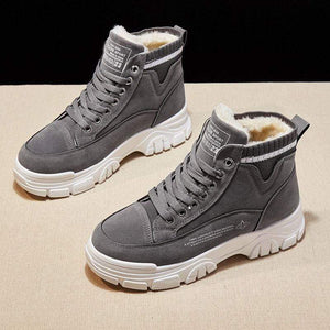 Cap Point gray / 6 Ladies Casual Platform Snow Boots  Fashion Sneakers