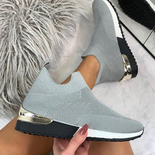 Load image into Gallery viewer, Cap Point gray / 6 New Spring Knitting Mesh Breathable Platform Sneakers
