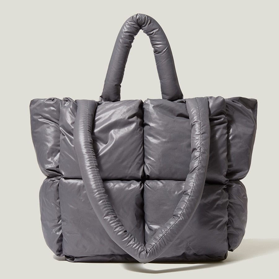 Cap Point gray Allegra Fashion Large Tote Padded Designer Handbag