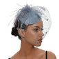 Cap Point Gray Mirva Chic Cocktail Wedding Party Church Headpiec Hat Fascinators