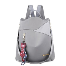 Load image into Gallery viewer, Cap Point Gray / One size Denise Fashion Waterproof Oxford Shoulder Large Travel Backpack
