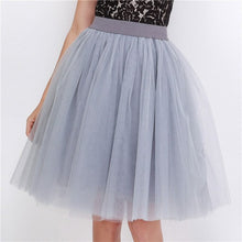 Load image into Gallery viewer, Cap Point gray / One Size Party Train Puffy Tutu Tulle Wedding Bridal Bridesmaid Skirt
