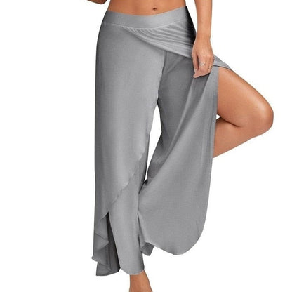 Cap Point Gray / S Hermence Loose Wide Leg Fitness Pants