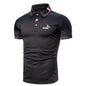 Cap Point Gray / S Mens Printed short-sleeved polo shirt