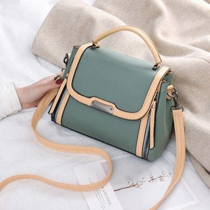 Cap Point green / 20-30cm New Fashion  Style Hit Color Trendy Handbag