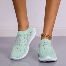 Load image into Gallery viewer, Cap Point green / 5 Comfortable Soft Bottom Breathable Mesh Flat Sneakers

